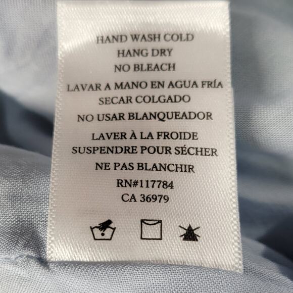 Rails Womens Ari Dress Small Blue Jamaica Stripe Spaghetti Strap V Neck Sundress - Picture 11 of 16